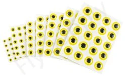 3D Epoxy Eyes Yellow 20pc
