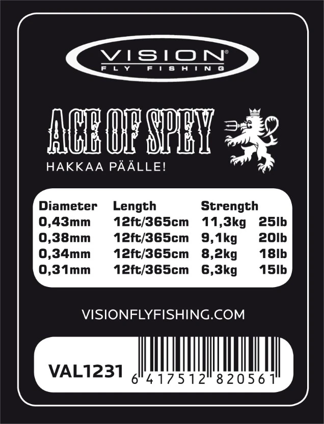 Vision ACE Tapered Leader 15ft – 2 Pieces 4 Vision ACE Tapered Leader 15ft – 2 Pieces - Image 2