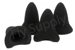 Cascade Diver Foam Heads Large 4pc -Fishing Specialty Store Cascade Diver Foam Heads Large 4pc FS TYING CDFH X black