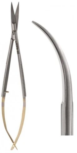 Dr. Slick Spring Iris Scissors 4 Inch Curved