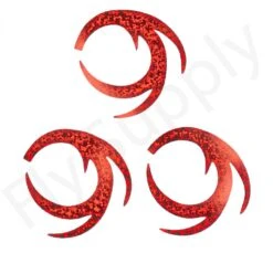 Dragon Tails XXL 3pc Original Pacchiarini’s -Fishing Specialty Store Dragon Tails XXL 3pc Original Pacchiarinis FSTYING DTXXL X holographic red