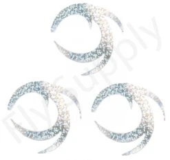 Dragon Tails XXL 3pc Original Pacchiarini’s -Fishing Specialty Store Dragon Tails XXL 3pc Original Pacchiarinis FSTYING DTXXL X holographic silver