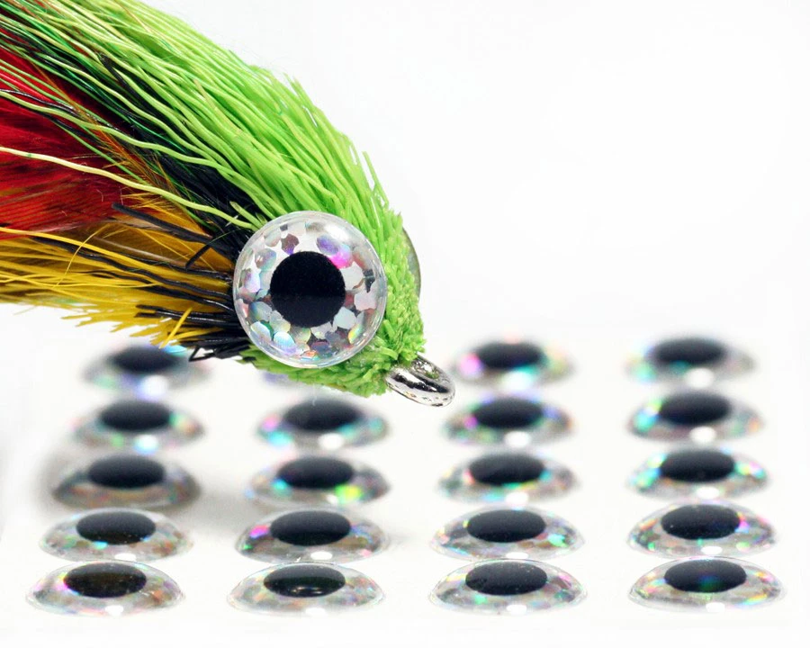 3D Epoxy Eyes Holographic Silver 20pc 4 3D Epoxy Eyes Holographic Silver 20pc - Image 2