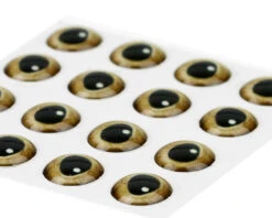 3D Epoxy Eyes Realistic Gold 16pc
