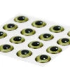 3D Epoxy Eyes Realistic Green 16pc