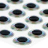3D Epoxy Eyes Metallic Silver 20pc