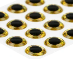 3D Epoxy Eyes Holographic Gold 20pc