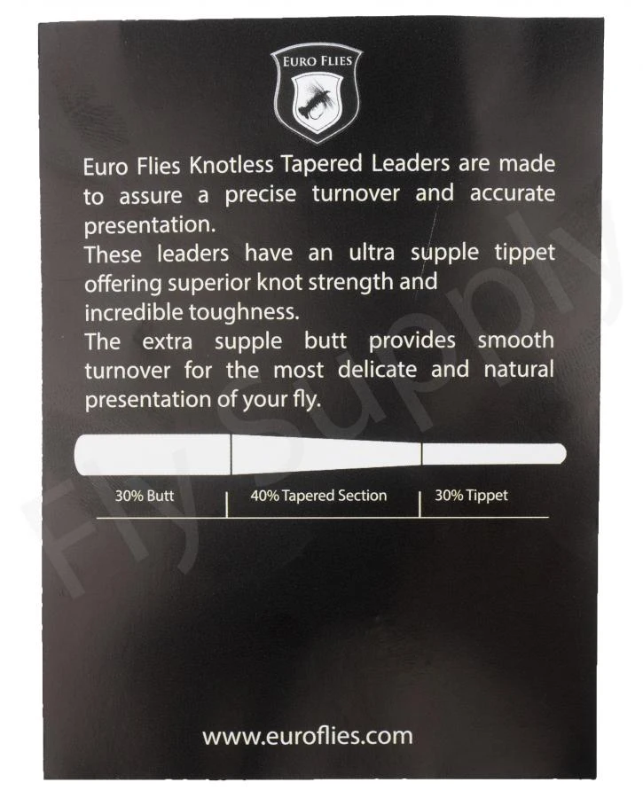 Euro Flies Supple Butt Tapered Leader 9ft 4 Euro Flies Supple Butt Tapered Leader 9ft - Image 2
