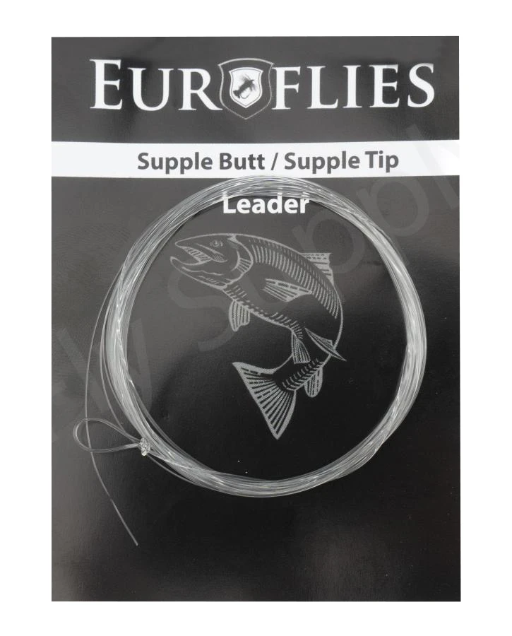 Euro Flies Supple Butt Tapered Leader 9ft 3 Euro Flies Supple Butt Tapered Leader 9ft