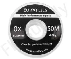 Euro Flies Supple Co-Polymer Tippet Spool 50mtr -Fishing Specialty Store Euro Flies Supple Co Polymer Tippet Spool 50mtr EF SUP50TIPPET XX 0x