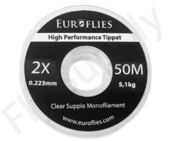 Euro Flies Supple Co-Polymer Tippet Spool 50mtr -Fishing Specialty Store Euro Flies Supple Co Polymer Tippet Spool 50mtr EF SUP50TIPPET XX 2x