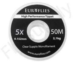 Euro Flies Supple Co-Polymer Tippet Spool 50mtr -Fishing Specialty Store Euro Flies Supple Co Polymer Tippet Spool 50mtr EF SUP50TIPPET XX 5x