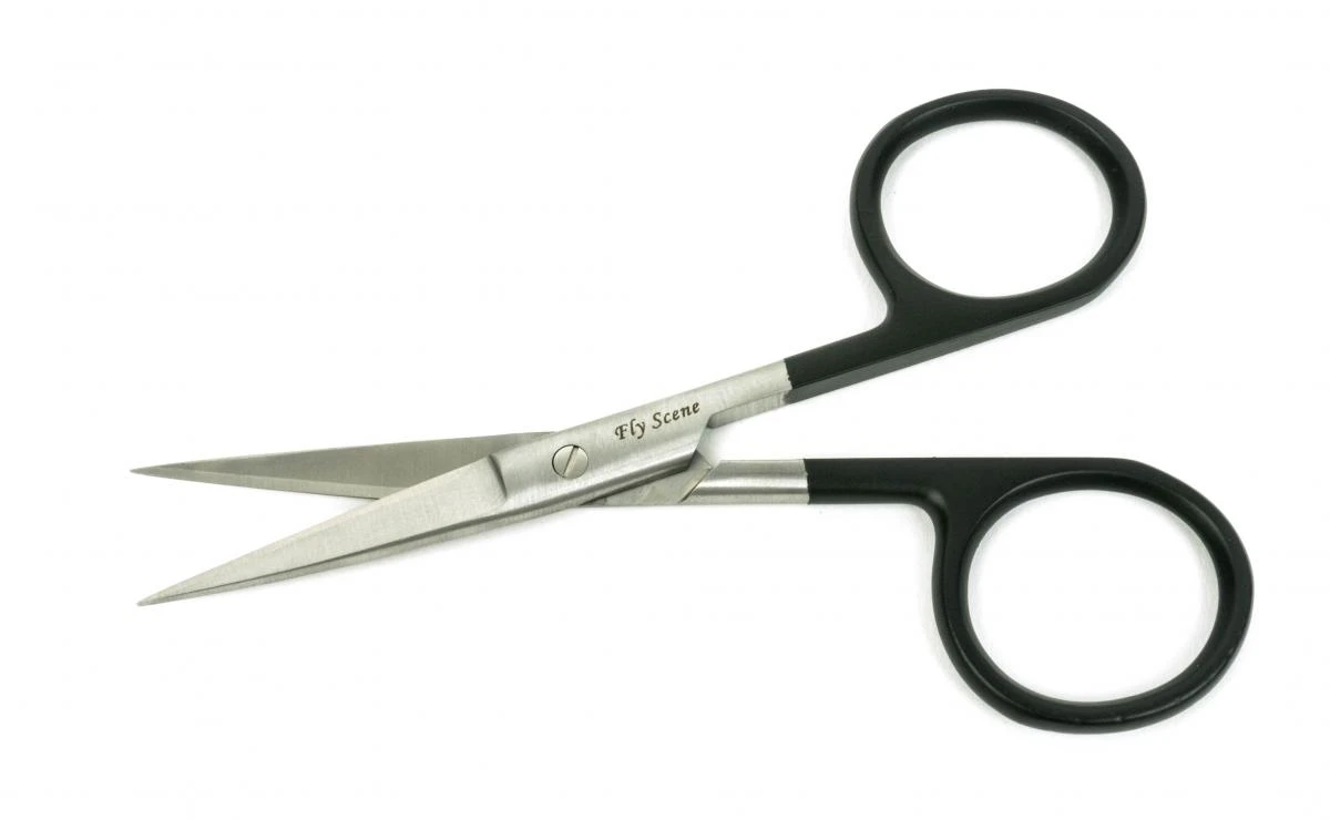 Fly Scene Black Tungsten Carbide Hair Scissor Straight 4 1/2inch 4 Fly Scene Black Tungsten Carbide Hair Scissor Straight 4 1/2inch - Image 2