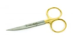 Fly Scene Gold Plated Hair Scissor Curved