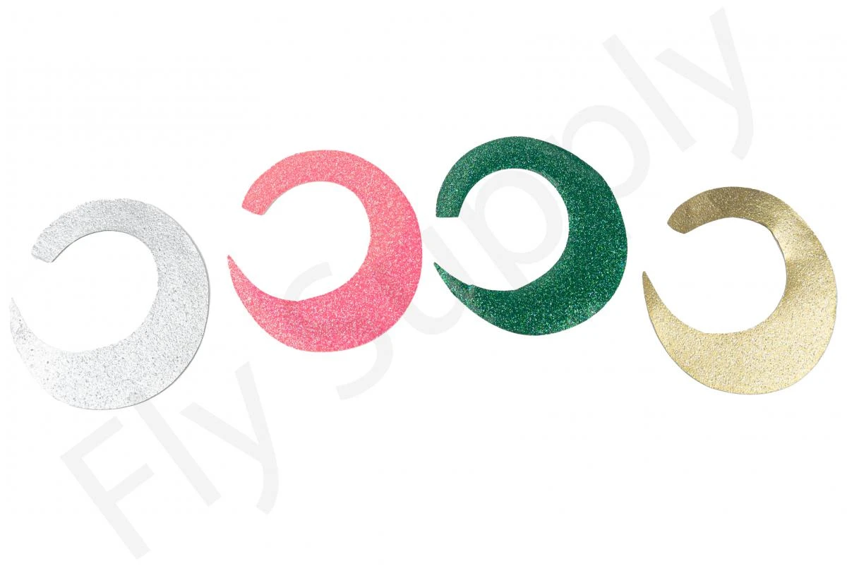 Glitter Wiggle Tails L 5pc 3 Glitter Wiggle Tails L 5pc