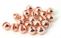 Hanak Tungsten Metallic Rouge Gold Slotted Jig Beads 20pc