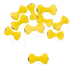 Painted Lead Eyes Yellow/Black -Fishing Specialty Store Painted Lead Eyes YellowBlack 37 127XX medium