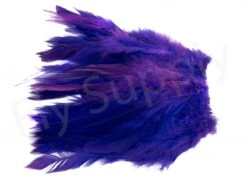 Strung Saddle Hackle -Fishing Specialty Store Strung saddle hackle 40 10XXX purple