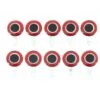 Funky Tab Eyes Red/Silver 10pc -Fishing Specialty Store TabEyesRedSilver