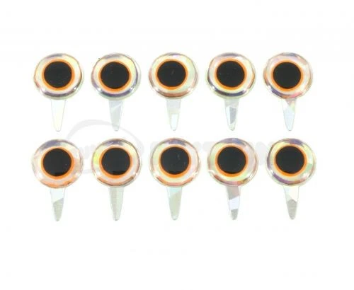 Funky Tab Eyes Mirage/Hot Orange 10pc 3 Funky Tab Eyes Mirage/Hot Orange 10pc