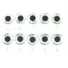 Funky Tab Eyes Silver 10pc 1 Funky Tab Eyes Silver 10pc -Fishing Specialty Store TabSilver