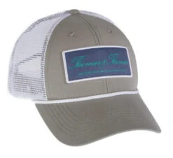 Thomas & Thomas Retro Patch Trucker Gray / White