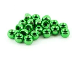 Tungsten Beads Green Metallic 25pc