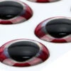 Ultra 3D Epoxy Eyes Crimson Edge 20pc 1 Ultra 3D Epoxy Eyes Crimson Edge 20pc -Fishing Specialty Store U3D20Crimson20Edge1