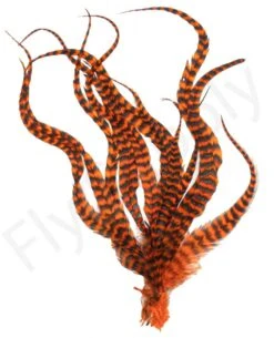 Whiting Grizzly Schlappen Feathers Long -Fishing Specialty Store Whiting Grizzly Schlappen Feathers Long WHIT SCHLAPBUND grizzly orange