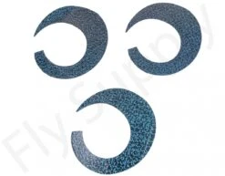 Wiggle Tails Jumbo Slim 3pc Original Pacchiarini’s -Fishing Specialty Store Wiggle Tails Jumbo Slim 3pc Original Pacchiarinis FSTYING WTJS X 3.holographic black