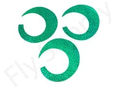 Wiggle Tails Jumbo Wide 3pc Original Pacchiarini’s -Fishing Specialty Store Wiggle Tails Jumbo Wide 3pc Original Pacchiarinis FSTYING WTJW X 12.holographic green