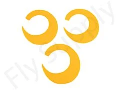 Wiggle Tails Jumbo Wide 3pc Original Pacchiarini’s -Fishing Specialty Store Wiggle Tails Jumbo Wide 3pc Original Pacchiarinis FSTYING WTJW X 13. fluo orange