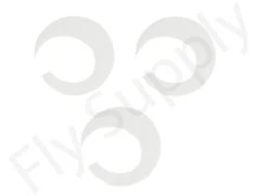 Wiggle Tails Jumbo Wide 3pc Original Pacchiarini’s -Fishing Specialty Store Wiggle Tails Jumbo Wide 3pc Original Pacchiarinis FSTYING WTJW X 18. white