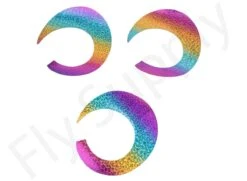 Wiggle Tails Jumbo Wide 3pc Original Pacchiarini’s -Fishing Specialty Store Wiggle Tails Jumbo Wide 3pc Original Pacchiarinis FSTYING WTJW X 6. rainbow