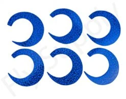 Wiggle Tails Medium 6pc Original Pacchiarini’s -Fishing Specialty Store Wiggle Tails Medium 6pc Original Pacchiarinis FSTYING WTM X holographic blue