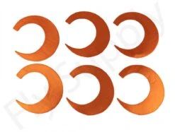 Wiggle Tails Medium 6pc Original Pacchiarini’s -Fishing Specialty Store Wiggle Tails Medium 6pc Original Pacchiarinis FSTYING WTM X orange