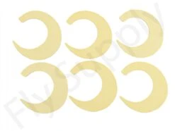 Wiggle Tails XL 6pc Original Pacchiarini’s -Fishing Specialty Store Wiggle Tails XL 6pc Original Pacchiarinis FSTYING WTXL X cream