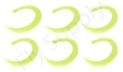 Wiggle Tails XL 6pc Original Pacchiarini’s -Fishing Specialty Store Wiggle Tails XL 6pc Original Pacchiarinis FSTYING WTXL X fel geel