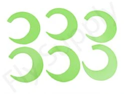 Wiggle Tails XXL 6pc Original Pacchiarini’s -Fishing Specialty Store Wiggle Tails XXL 6pc Original Pacchiarinis FSTYING WTXXL X chartreuse