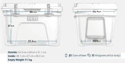 YETI Tundra 35 Cool Box White 16 YETI Tundra 35 Cool Box White -Fishing Specialty Store YETI Tundra 35 Cool Box White SKU 0102 WHI binnenkant tundra