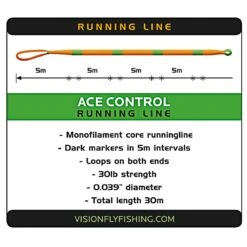 Vision Control 30mtr Running Line -Fishing Specialty Store ace control running line2s