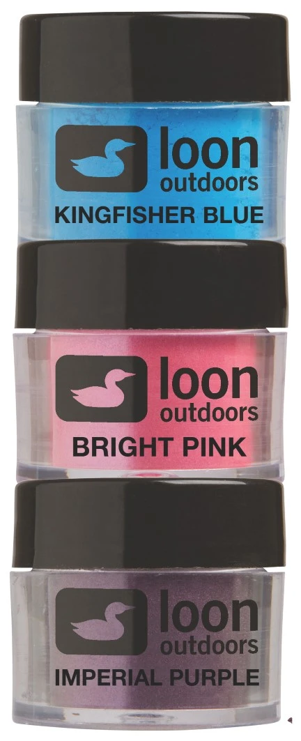 Loon Fly Tying Powders Bright 3 Loon Fly Tying Powders Bright