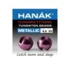 Hanak Tungsten Metallic Light Violet Slotted Jig Beads 20pc -Fishing Specialty Store hanak metallic Light20Violet tungsten beads