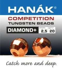 Hanak Diamond + Copper Faceted 20pc