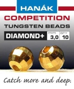 Hanak Diamond + Gold Faceted 20pc
