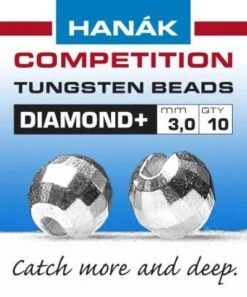 Hanak Diamond + Silver Faceted 20pc