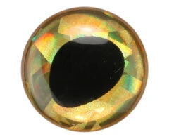 3D Epoxy Fish Eyes Holographic Gold