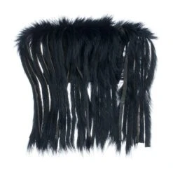 Rabbit Half Skin Zonker 4mm -Fishing Specialty Store rabbit20skin20black