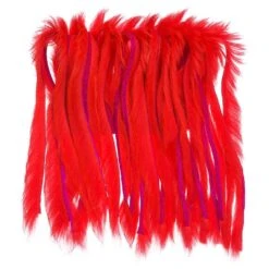 Rabbit Half Skin Zonker 4mm -Fishing Specialty Store rabbit20skin20red