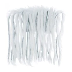 Rabbit Half Skin Zonker 4mm -Fishing Specialty Store rabbit20skin20white